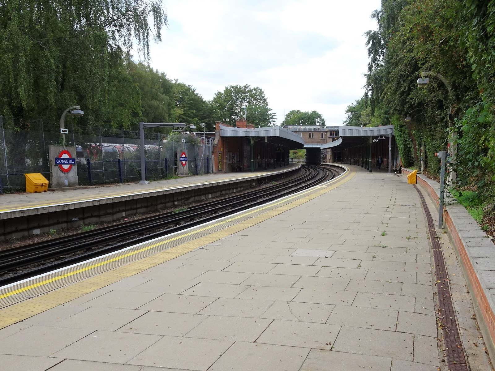Platform at Grange Hill Underground station, Chigwell IG7